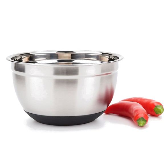 Tazón Grande de Acero Inoxidable 8 Qt con Base Antideslizante – Hometrends