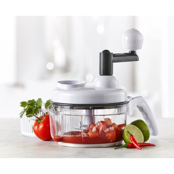 ThinkKitchen Picadora de Alimentos 3 en 1 – Manual (Handle Twist)
