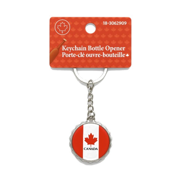 Llavero Abridor de Botellas Canadá – Souvenir Metálico (Modelo 18-3062909)