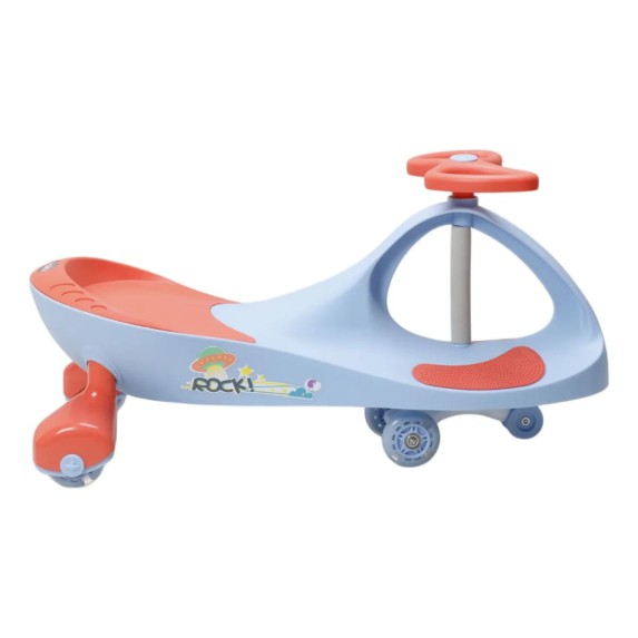 Rodador Wiggle Car QT-8097 Azul Claro | Movimiento sin Baterías ni Pedales