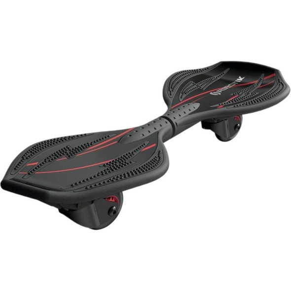 Razor RipStik Ripster Negro – Patineta Waveboard de 2 Ruedas para Niños y Adolescentes (Hasta 79 kg)