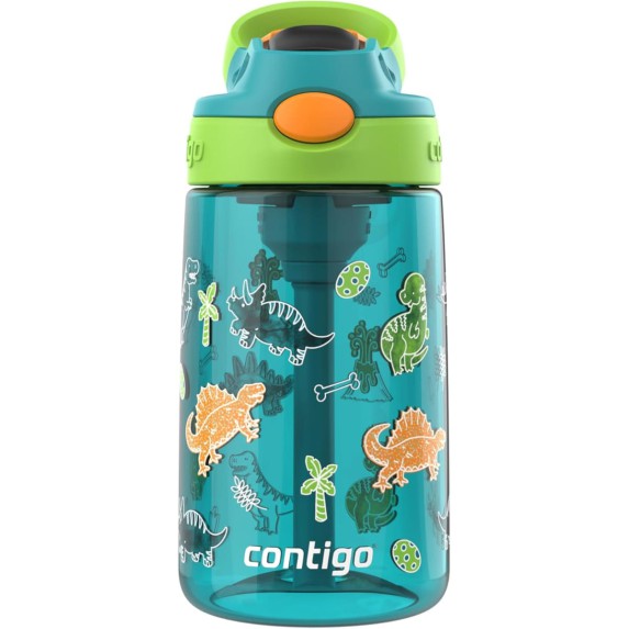 Contigo Kids Botella Plástica con Diseño de Dinosaurios 414 ml