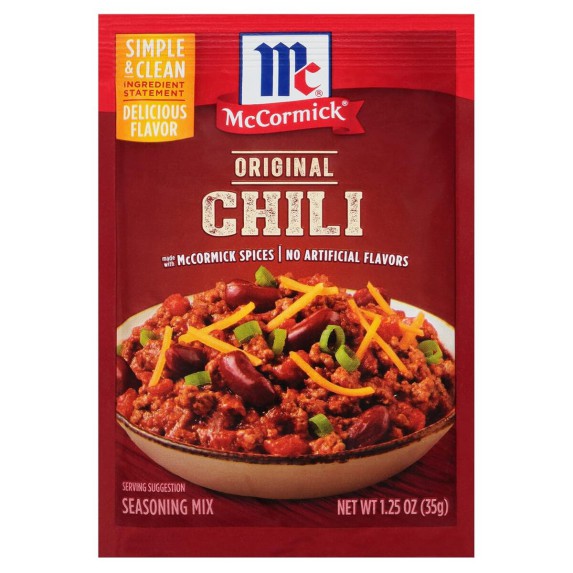 Mezcla de Condimentos para Chili McCormick Original 35 g