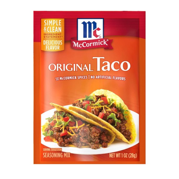 Mezcla de Condimentos para Tacos McCormick Original 28 g