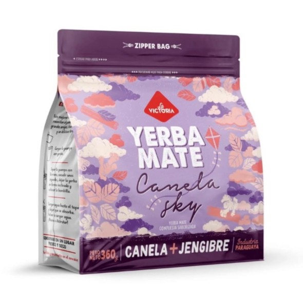Yerba Mate La Victoria Compuesta Canela y Jengibre 360 g