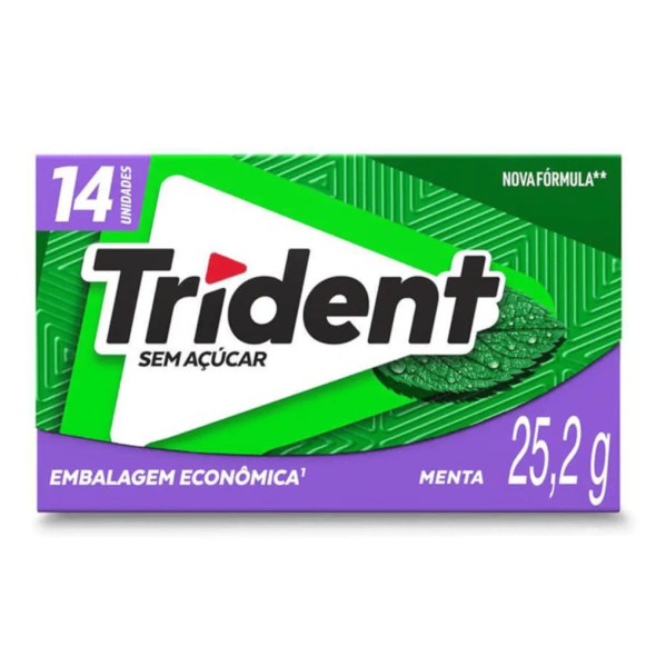 Chicle Trident Sabor Menta 25,2g