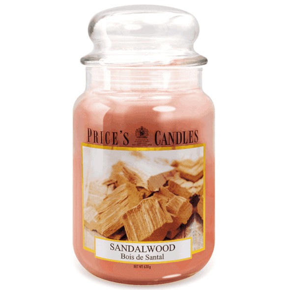 Vela Perfumada Price’s Sandalwood 630g – Aroma a Sándalo