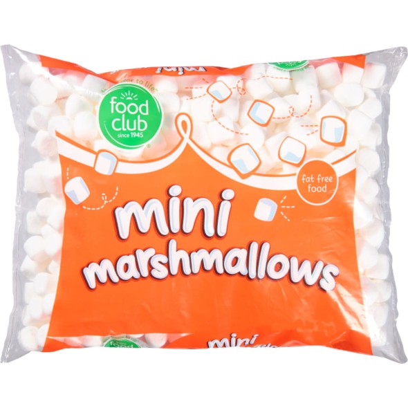 Malvavisco Food Club Mini Marshmallows 284 g – Nubes Dulces para Repostería