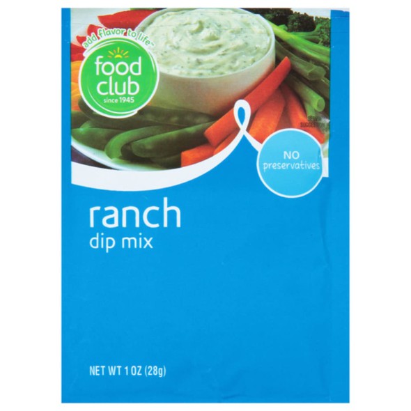 Mix para Dip Ranch Food Club – Sazonador para Salsas y Aderezos 28 g