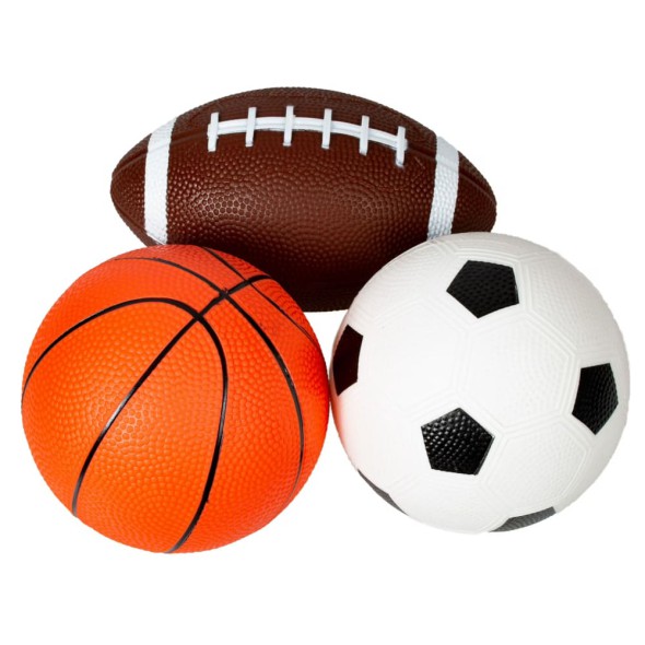 Set de 3 Pelotas Deportivas Outdoor Ambitions – Fútbol, Básquet y Rugby