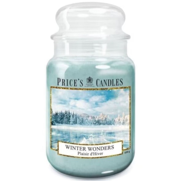 Vela Aromática Price’s Winter Wonders 630 g – Aroma Invernal y Acogedor