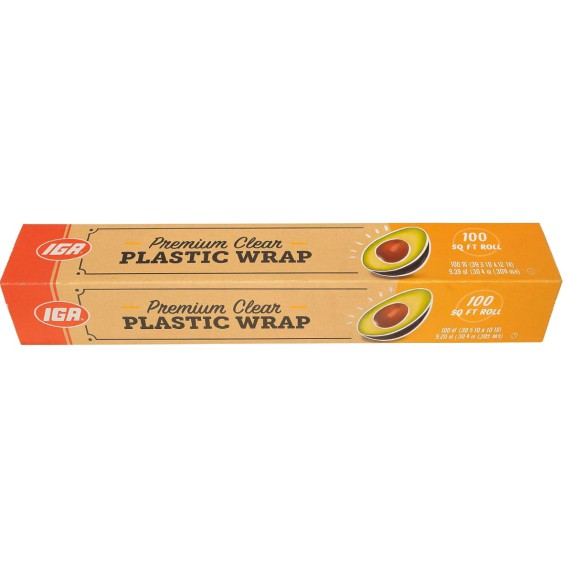 Envoltorio plástico IGA 30.4 cm x 304 m – Film adherente para alimentos, uso doméstico y comercial