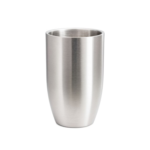 Vaso Metálico de Acero Inoxidable Cepillado