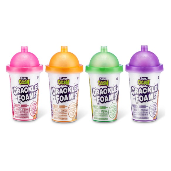 Slime Sensorial ZURU Oosh Crackle Foam – Vaso Reutilizable con Espuma Crujiente #8667