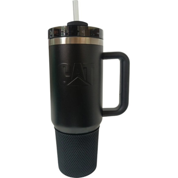 Vaso Térmico Caterpillar Inoxidable 1.18 L con Manija Color Negro - Modelo 1T4000