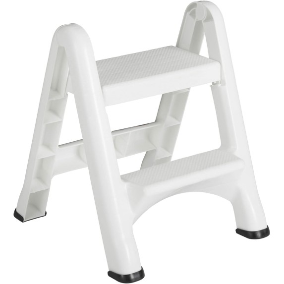 Escalera de Dos Peldaños Rubbermaid – Color Blanco
