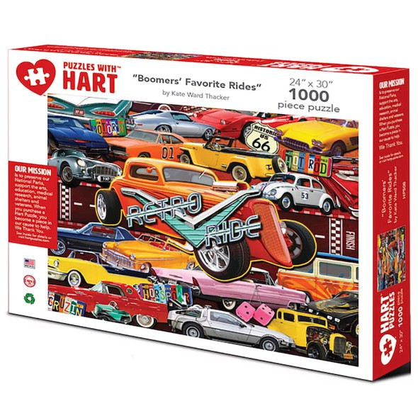 Rompecabezas HART 1000 Piezas – Boomers Favorite Rides