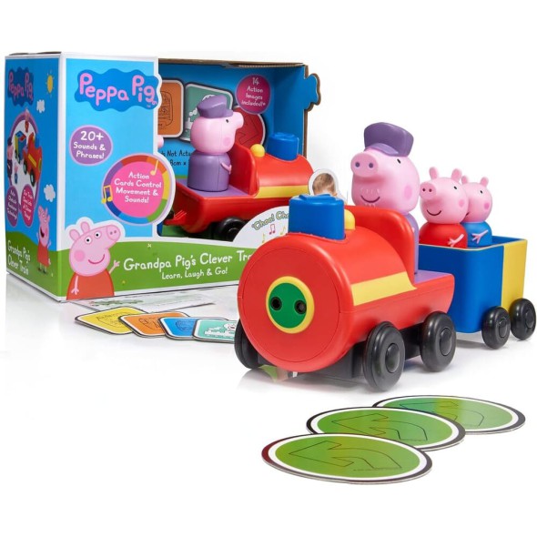 Tren Inteligente del Abuelo Pig Peppa Pig con Sonidos y Frases