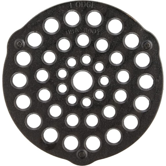 Rejilla de Hierro Fundido Lodge L8DOT3 – Base para Carne o Trivet Resistente al Calor