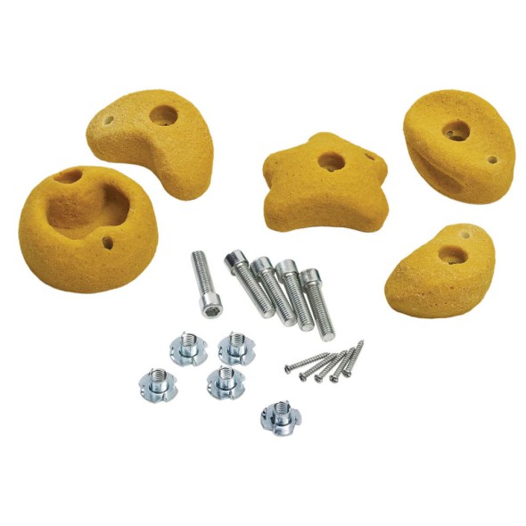 Piedras de Escalada KBT 5 Piezas Amarillas 347.001.003.001