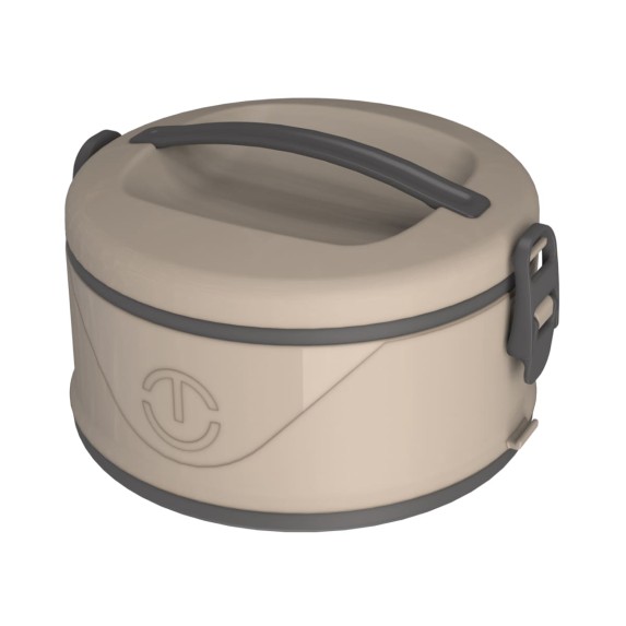 Marmita Organizador Térmico Milan 1,5 Litros Beige UnITermi