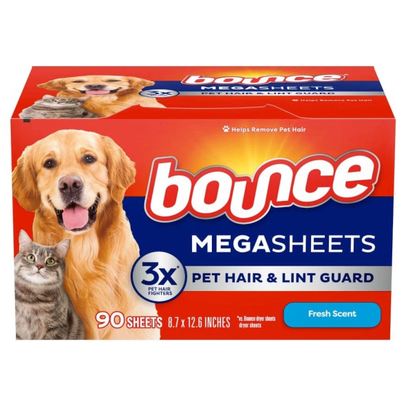 Toallitas para Secadora Bounce Fresh Scent MegaSheets 90 Hojas