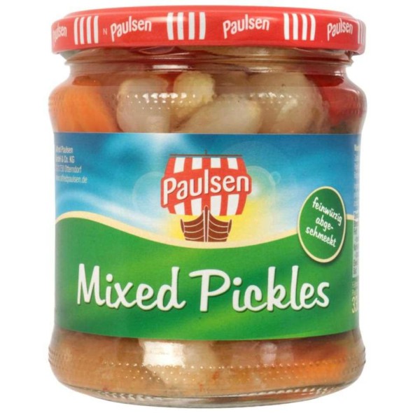 Pepinillos y Vegetales Encurtidos Paulsen Mixed Pickles 330g