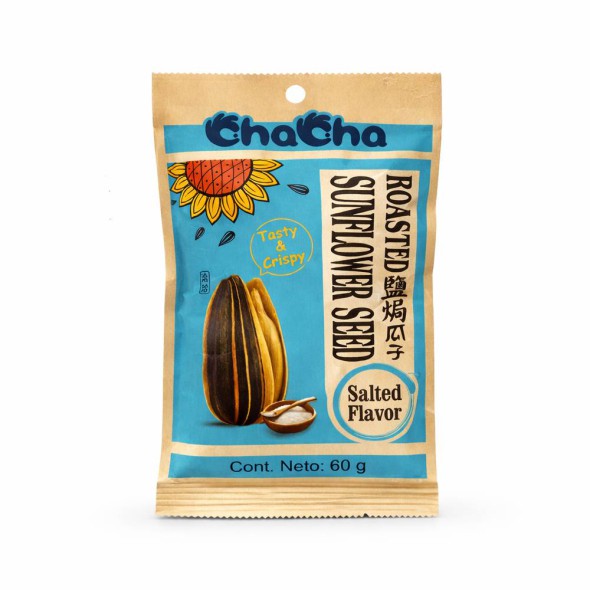 Semillas de Girasol Tostadas ChaCha 60 g – Sabor Sal Marina