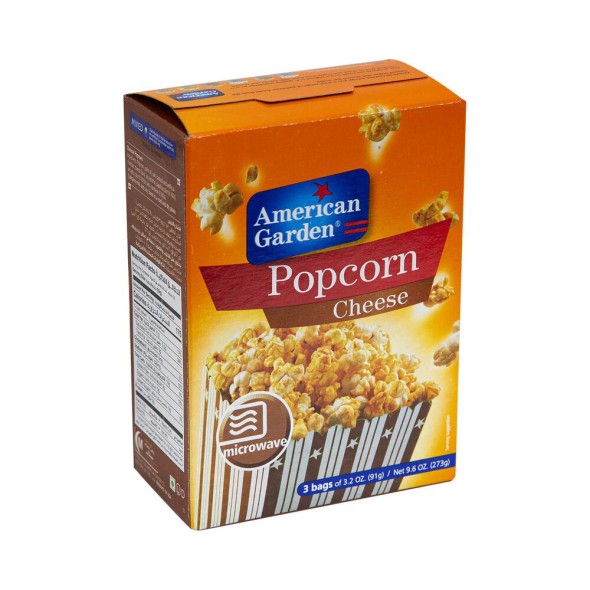Popcorn Cheese American Garden 273 g (3 bolsas)