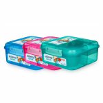 lunch box bento Sistema Cube 1.25 litros con compartimentos