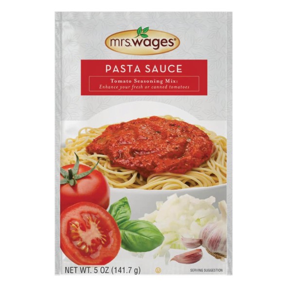 mezcla para salsa de tomate Mrs Wages 141 g pasta casera