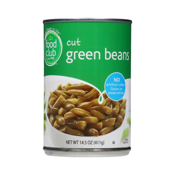 judías verdes cortadas Food Club 411 g en lata