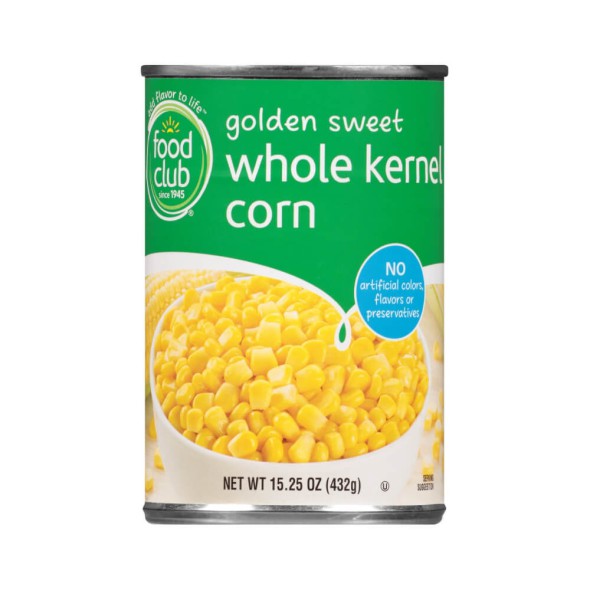 maíz dulce en grano Food Club 432 g en lata