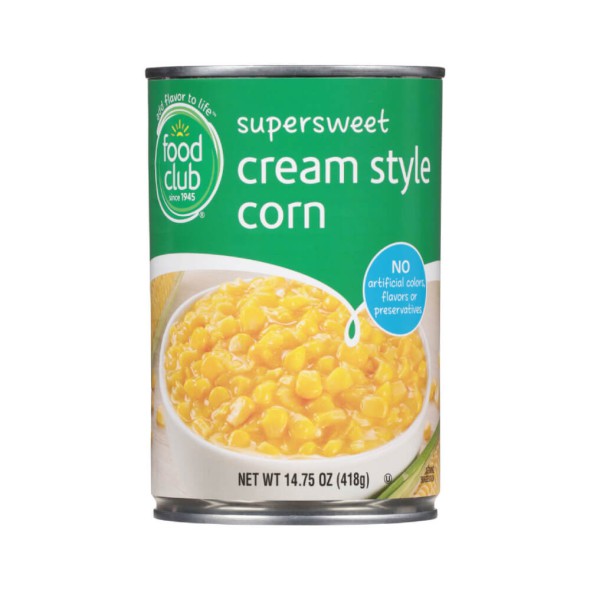 maíz dulce cremoso Food Club 418 g en lata