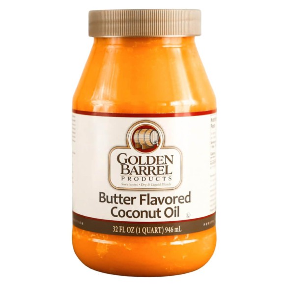 aceite de coco Golden Barrel 946 ml sabor mantequilla para cocinar