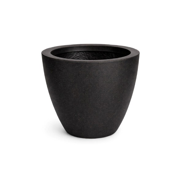 Maceta Cone Bajo Versailles 22 cm Negra