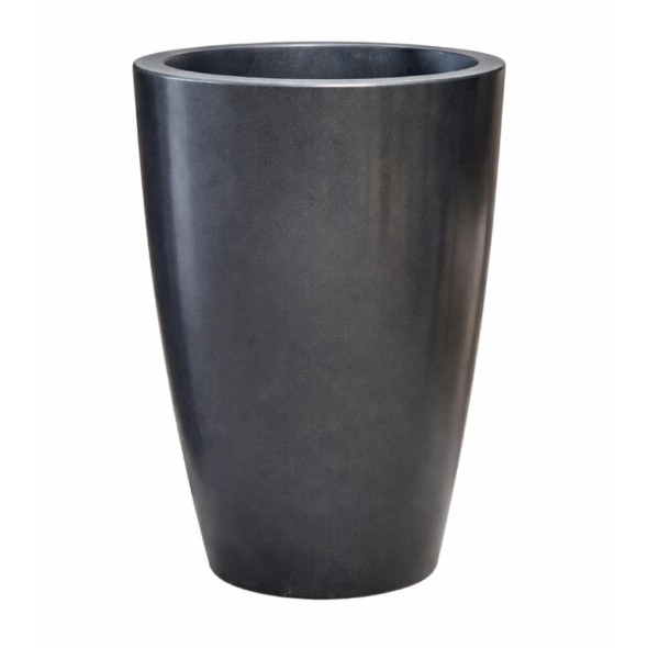 Maceta Cone Liso Versailles 55 cm Negra