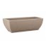 jardinera 53 cm beige grafiato para plantas