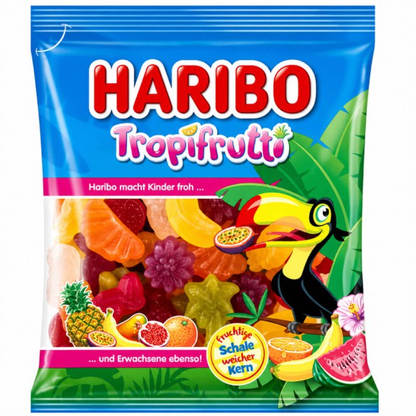 gomitas haribo tropifrutti 175 g snack dulce