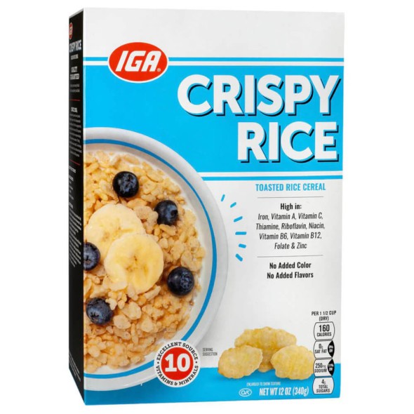 IGA Cereal Rice Crispy 340 gr