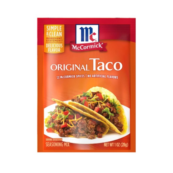 Mezcla de Condimentos para Tacos McCormick Original 28 g