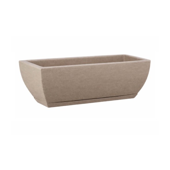 jardinera decorativa amsterdam graffiato beige 80 cm