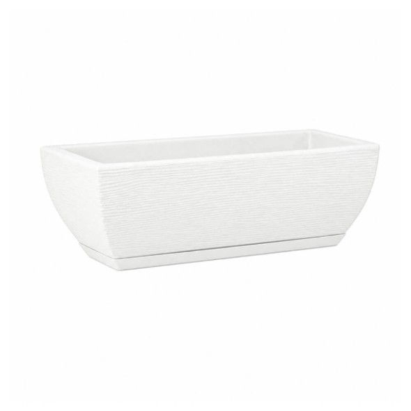 jardinera decorativa amsterdam graffiato blanca 80 cm