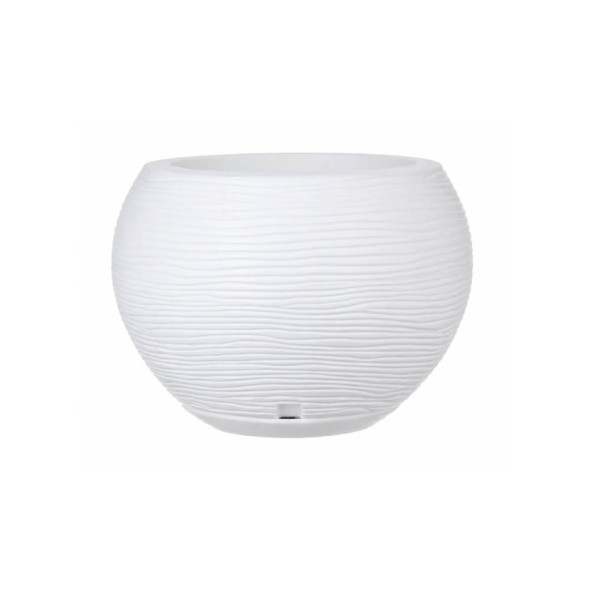 maceta decorativa florencia sisal blanca 27 cm