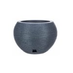maceta decorativa florencia sisal grafito 27 cm