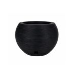 maceta decorativa florencia sisal negra 27 cm