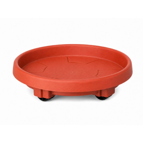 base para maceta con ruedas color cerámica 35 cm