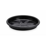 plato para maceta negro redondo 31 cm