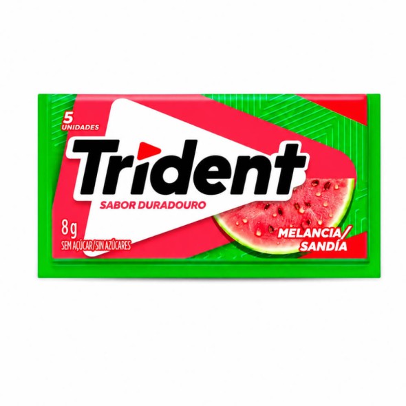 Chicle Trident Sandía 8 gr 5 Unidades