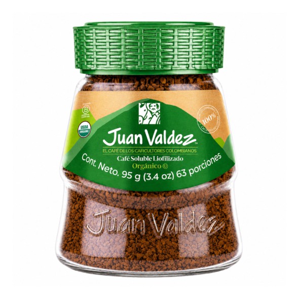 Café Juan Valdez Soluble Liofilizado Orgánico 95 gr